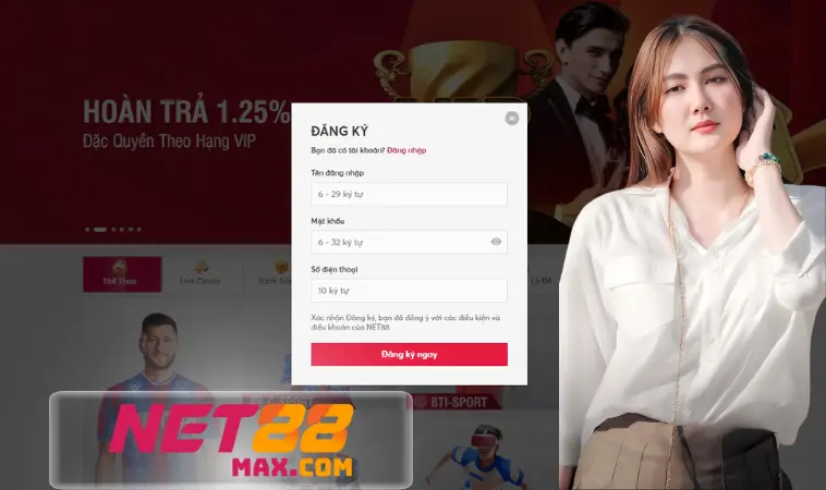 Đăng ký Net88 trên máy tính hoàn tất sau chỉ 30s Đăng ký Net88 trên máy tính hoàn tất sau chỉ 30s